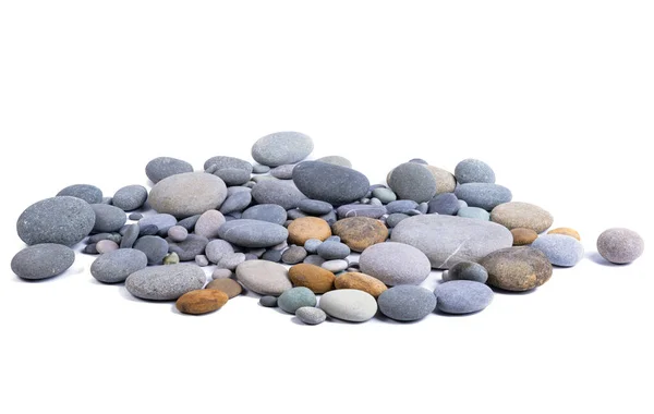 Pebbles Isolado Fundo Branco — Fotografia de Stock