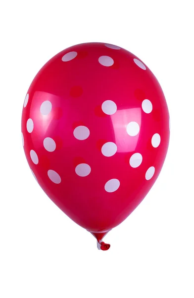 Ballonger Med Prikkprikker Isolert Hvit Bakgrunn – stockfoto