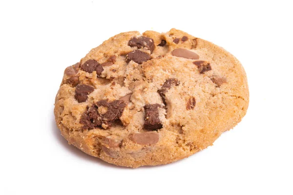 Печиво Шоколадом Ізольоване Білому Фоні — стокове фото