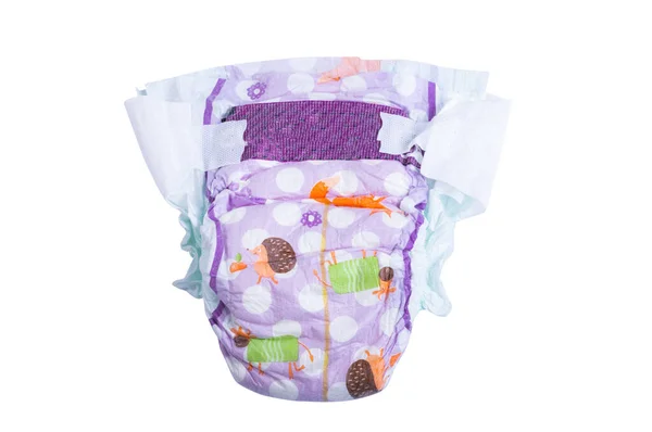 Baby Diaper Isolated White Background — Stock Photo, Image