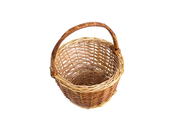 Basket Isolated White Background — Stock Photo, Image