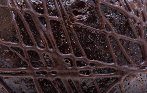 チョコレートケーキの背景が近い — ストック写真