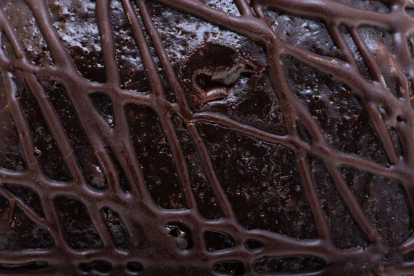 Σοκολατένιο Φόντο Κέικ Από Κοντά — Φωτογραφία Αρχείου