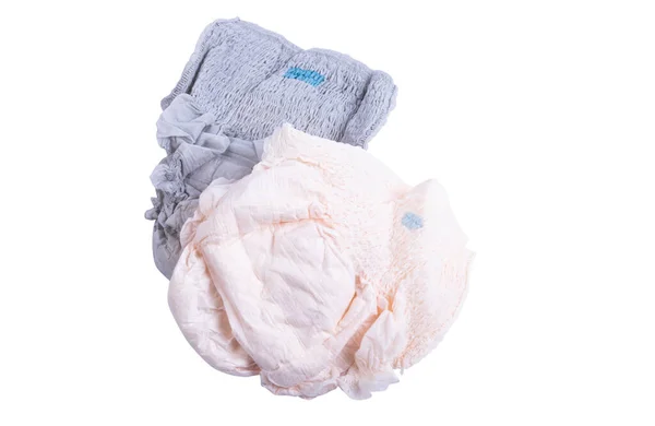 Diapers Isolated White Background — Stock Photo, Image