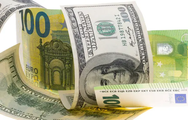 Billetes Banco Moneda Aislada Sobre Fondo Blanco —  Fotos de Stock
