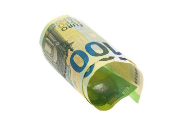 Beyaz arkaplanda izole para birimleri faturası