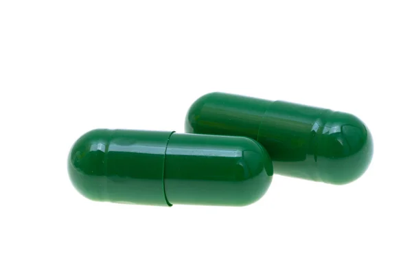 Tabletták Izolált Fehér Alapon — Stock Fotó