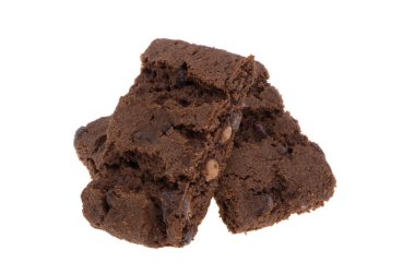 Beyaz arka plan üzerinde izole kek kurabiye