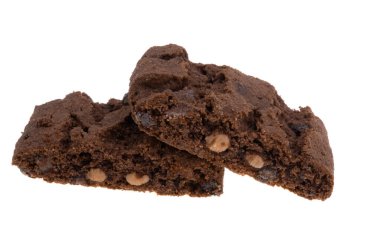 Beyaz arka plan üzerinde izole kek kurabiye