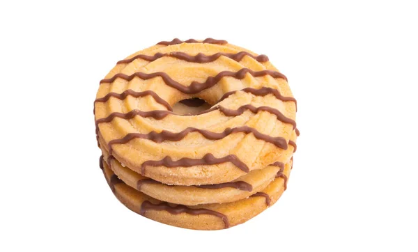 Cookie Ring Isolerad Vit Bakgrund — Stockfoto