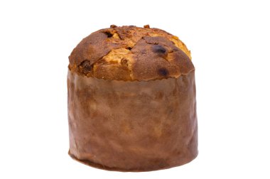 Panettone İtalyancası beyaz arkaplanda izole