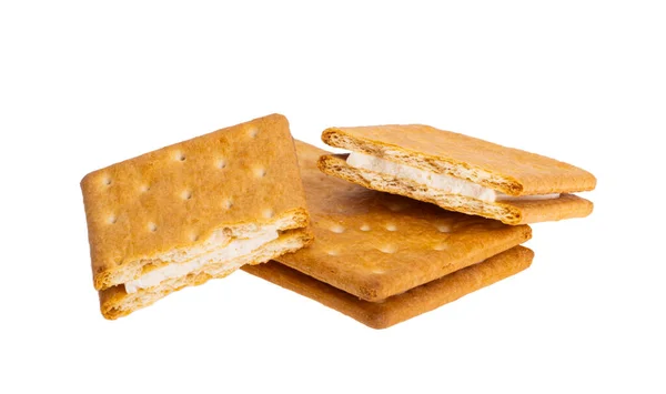 Cracker Isolated White Background — Stock Photo, Image