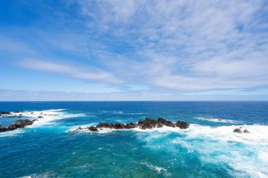 Atlantik Okyanusu 'ndaki Madeira Adası' ndaki manzara