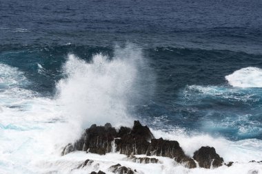 Atlantik Okyanusu 'ndaki Madeira Adası' ndaki manzara