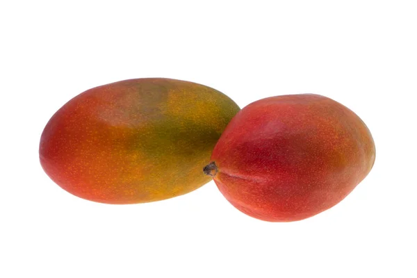 Fructe Mango Izolate Fundal Alb — Fotografie, imagine de stoc
