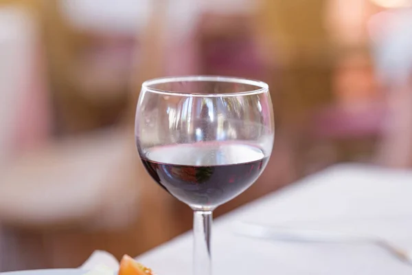 Stock image glass of wine at lunch