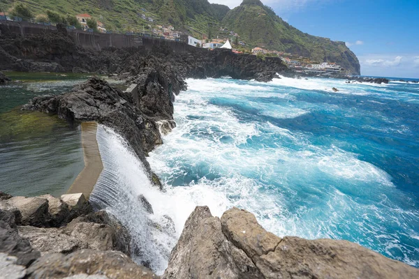 Madera Isola Luoghi Paesaggistici Porto Moniz — Foto Stock