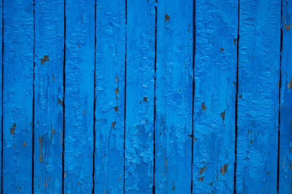 Textura Madera Pintada Con Pintura Azul —  Fotos de Stock