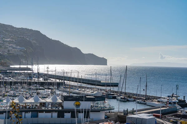 Kikötő Funchal Szigetén Madeira — Stock Fotó