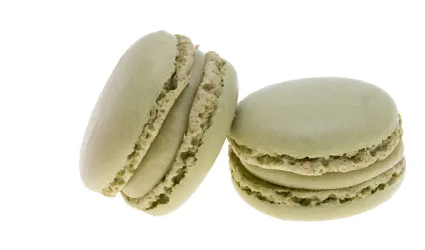 Macarons Izolovaných Bílém Pozadí — Stock fotografie