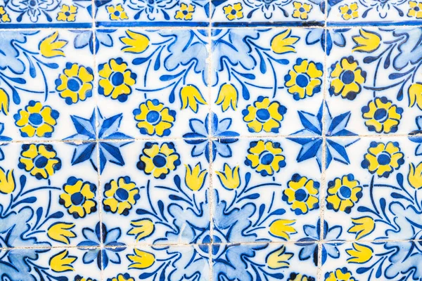Blauwe Mozaïek Tegels Madeira — Stockfoto