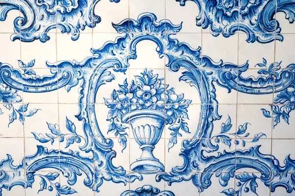 Blauwe Mozaïek Tegels Madeira — Stockfoto