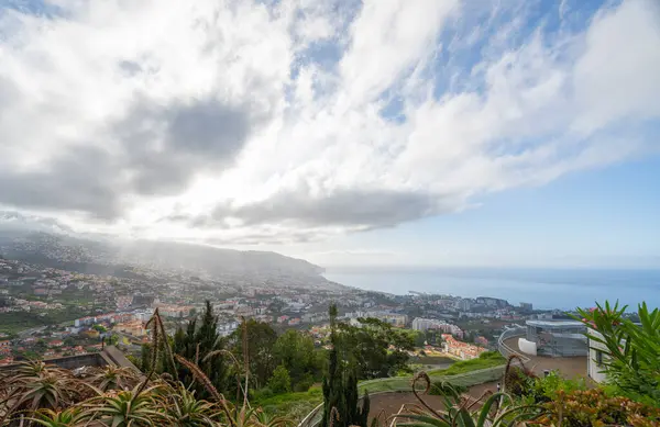 Vista Montanha Para Cidade Funchal — Fotografia de Stock