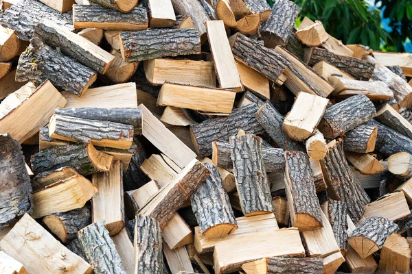 Yakacak Yakacak Odun Yığını Yakın — Stok fotoğraf