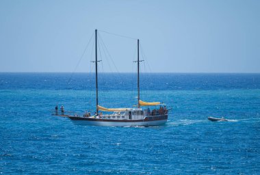 Madeira 'da tekneyle deniz manzarası