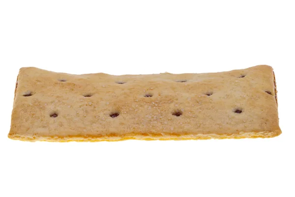 Cookie Lekvárral Elszigetelt Fehér Háttér — Stock Fotó