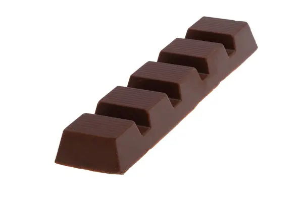Barra Chocolate Aislado Sobre Fondo Blanco —  Fotos de Stock