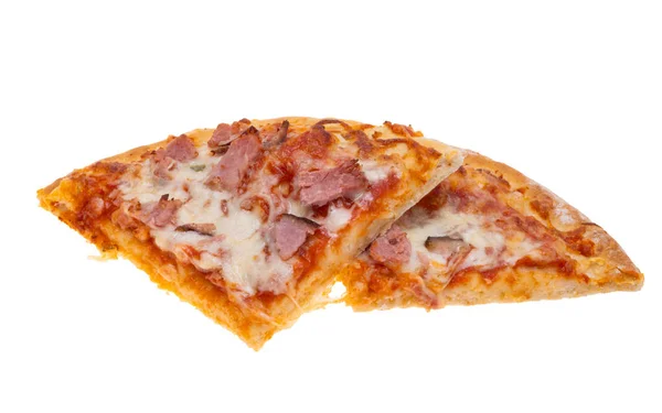 Beyaz Arkaplanda Izole Edilmiş Pizza — Stok fotoğraf