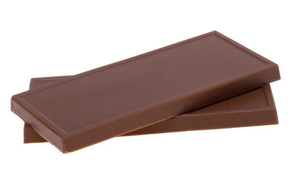 Chocolade Bar Geïsoleerd Witte Achtergrond — Stockfoto