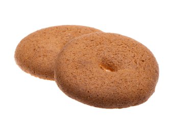 Beyaz arkaplanda izole edilmiş çerezler