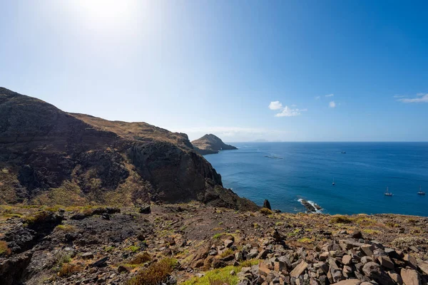 Bela Paisagem Ilha Madeira Num Dia Ensolarado — Fotografia de Stock