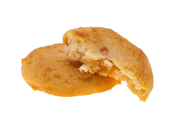 Soubory Cookie Náplní Izolovaných Bílém Pozadí — Stock fotografie