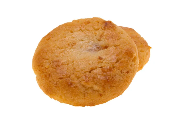 Soubory Cookie Náplní Izolovaných Bílém Pozadí — Stock fotografie