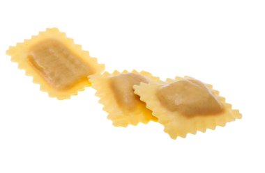 Beyaz arka plan üzerinde izole kare Mantı