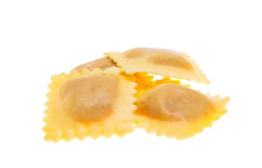 Beyaz arka plan üzerinde izole kare Mantı