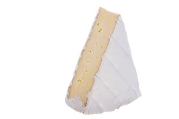 Brie Fromage Isolé Sur Fond Blanc — Photo