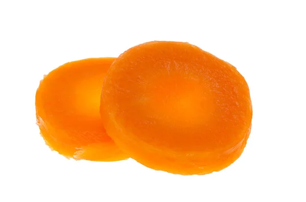 Καρότο Απομονωμένο Λευκό Φόντο — Φωτογραφία Αρχείου