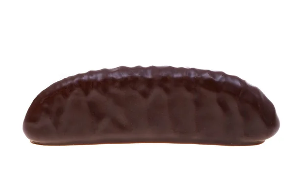 Σοκολατένια Γλυκά Γέμιση Ζελέ Που Απομονώνονται Λευκό Φόντο — Φωτογραφία Αρχείου