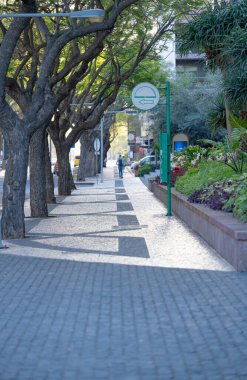 Madeira adasında Funchal 'da kaldırım