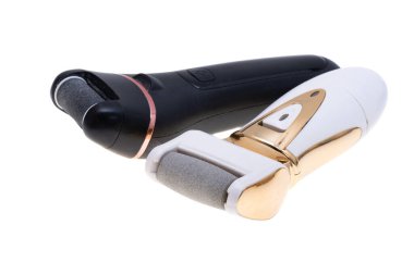 Elektrik Pedikür Araçları Ayağı beyaz arkaplanda izole