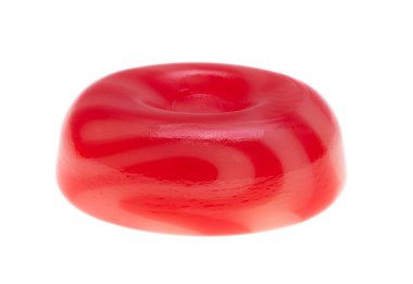 Beyaz arka plan üzerinde izole meyve lolipop