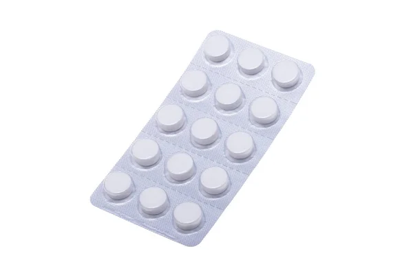 Pilules Isolées Sur Fond Blanc — Photo