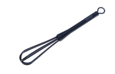 Beyaz arka planda saç boyası için çırpma fırçası