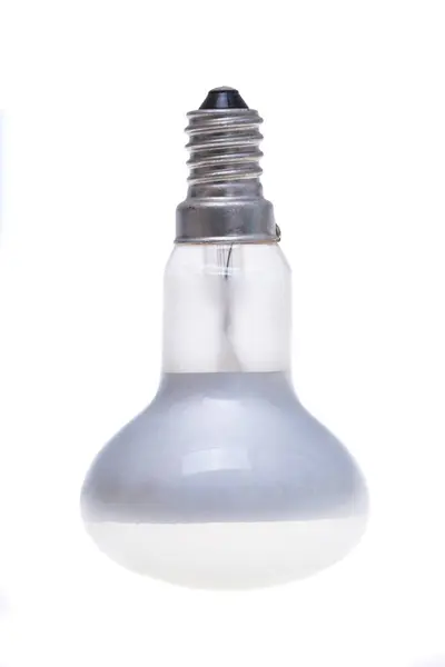 Лампочка Ізольована Білому Тлі — стокове фото
