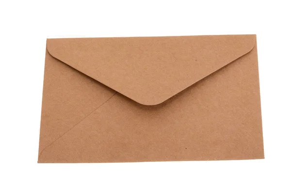 白い背景に分離されたレトロな封筒 — ストック写真