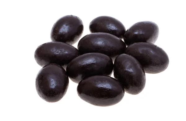 Орехи Шоколадной Глазури Изолированы Белом Фоне — стоковое фото